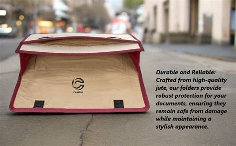 CAMPIO Premium Jute Bag File Folders for Certificates and Important ...