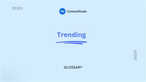 What Does Trending Mean