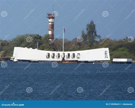 The USS Arizona Memorial in Pearl Harbor Editorial Image - Image of ...