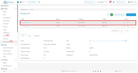 ServerlessX (FaaS) | E2E Cloud