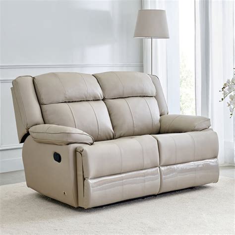 Buy Torino Faux Leather 2-Seater Recliner - Grey from Home Centre at ...