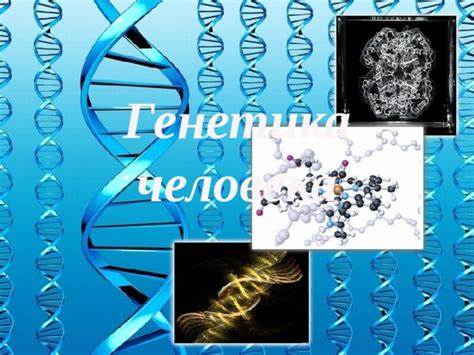 Генетика человека - Биология - Презентации - ВУЗ