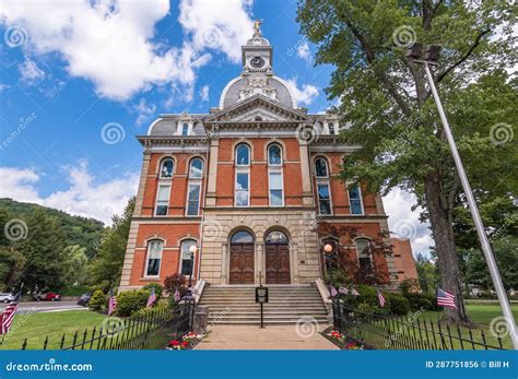 Warren, Pennsylvania, USA August 13, 2023 the Warren County Courthouse on Fourth Street, Built ...
