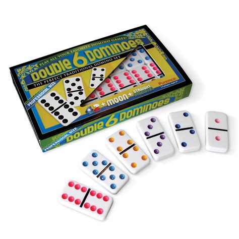 Double 6 Color Dot Dominoes | University Games