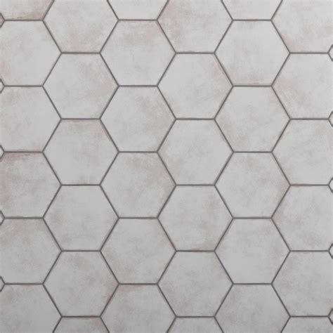 Cemento Hexagon Matte Porcelain Tile - Gray Tile | Porcelain tile ...