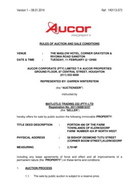 Fillable Online aucorproperty co Version 1 08 - aucorproperty co Fax ...