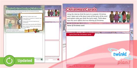 RE: The True Meaning of Christmas for Christians Year 5 Home Learning Tasks