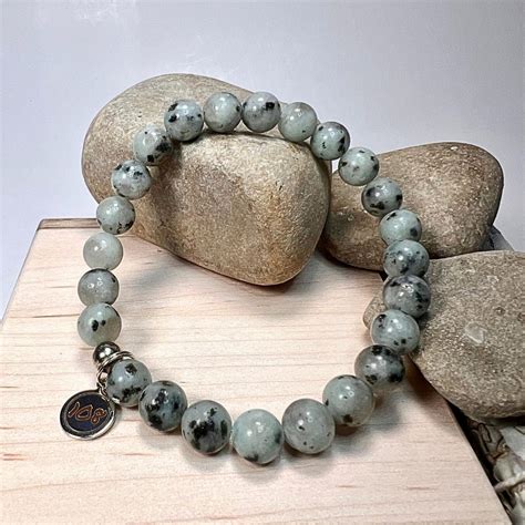 Kiwi Jasper Gemstone Bracelet – One Zero Eight Mala Jewelry