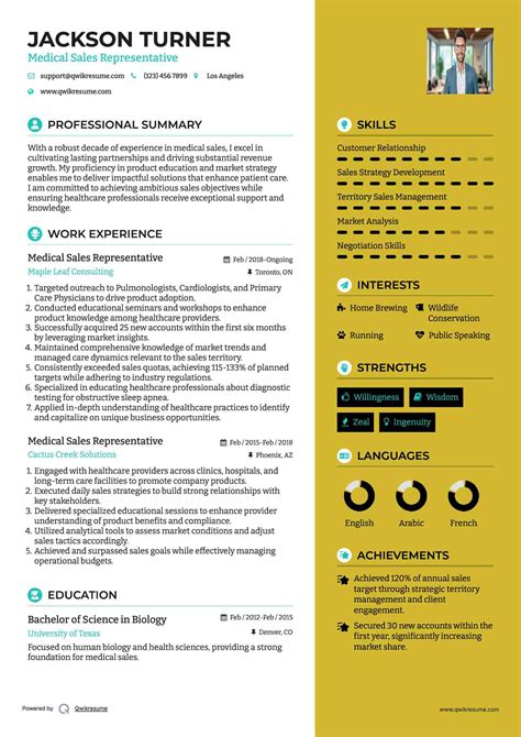 10+ Medical Sales Representative Resume Samples & Templates for 2025