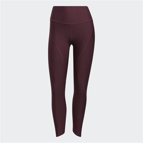 adidas Yoga 7/8 Tights - Burgundy | Free Shipping with adiClub | adidas US