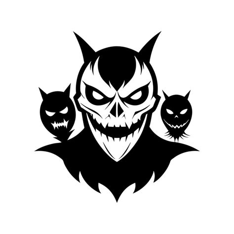 Halloween makeup kits vector silhouette concept logo design | Premium ...