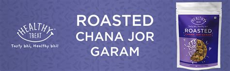 Healthy Treat Roasted Chana JOR Garam 150 gm | Oil-Free I Protein-Rich ...