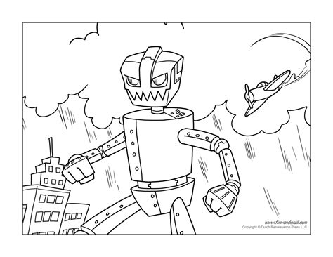 Printable Robot Coloring Pages | Coloring Pages for Kids