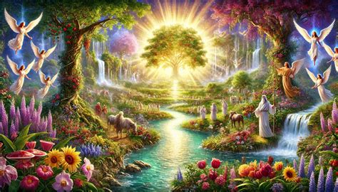 Stunning Depiction of Paradise | Biblical inspiration, Book of revelation, Heaven