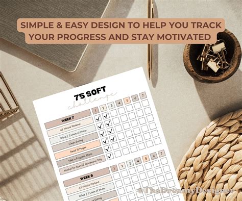 75 Soft Challenge Printable PDF, 75 Soft Tracker, 75 Soft Checklist, 75 ...