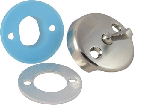 BlueVue Overflow Gasket Kit with 3-1/8" Overflow Cover for Stopping Tub ...