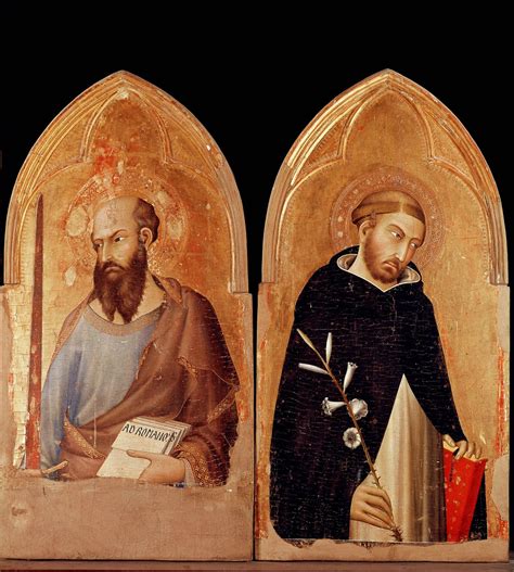 Saint Paul and Saint Dominic. Polyptych of Orvieto