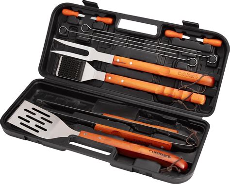 Brandclub - Cuisinart 13-Piece Wooden Grill Tool Set, BBQ Accessories ...