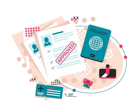 Stempel Paspoort Flat Icon Paspoort met biometrische gegevens ...