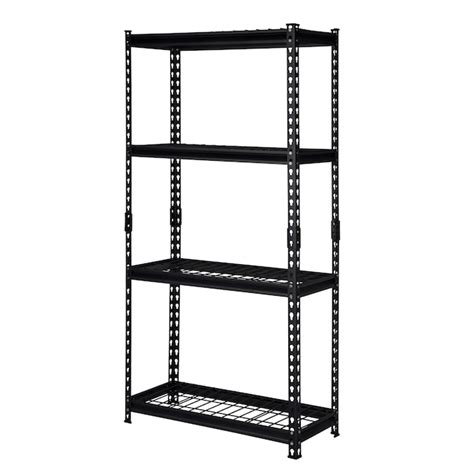 Juggernaut Storage 30W x 12D x 60H Four-Shelf Steel Shelving Unit 2400 ...