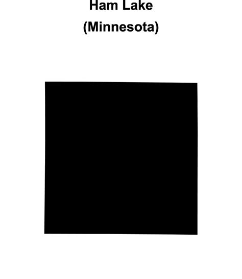 Ham Lake, Minnesota blank outline map 56940437 Vector Art at Vecteezy