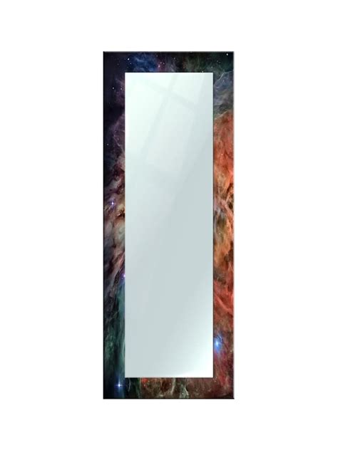 Buy 999STORE Printed Big Mirror for Bathroom Wall Mirror Long Size Blue ...
