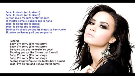 Demi Lovato sorry not sorry letras Español | Traducido en español ...