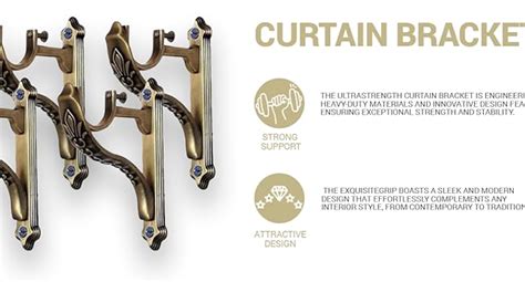 Buy GLOXY ENTERPRISE Gloxy Brass Curtain Brackets Jaguar Supports ...