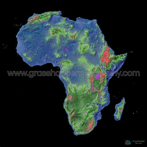 Elevation Map Of Africa OpenTopoMap Garmin Maps