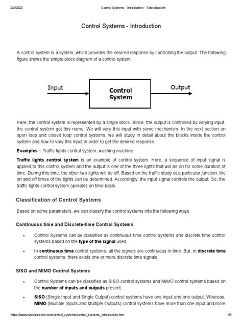 Tutorials Point Control Systems 的图像结果