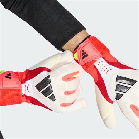 adidas PREDATOR GOALKEEPER GLOVE PRO HYBRID STRAP - White | Free ...