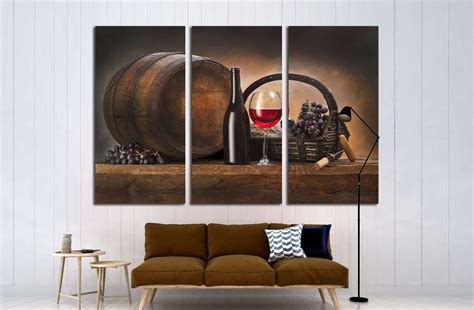 Wine Canvas Art Wall Decor 3 Piece Canvas Prints Artwork – CA Go Canvas