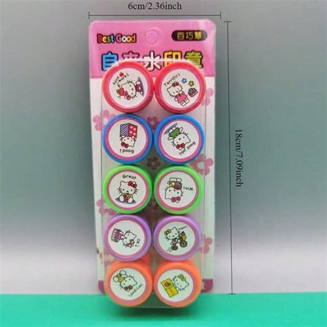 Sanrio Sanrio 1pc Anime Cute Hello Kitty Multiple Pattern Stamps Kuromi ...