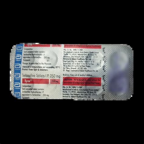 TYZA 250MG TABLET 10'S Price, Uses, Side Effects & Substitutes | Medkart