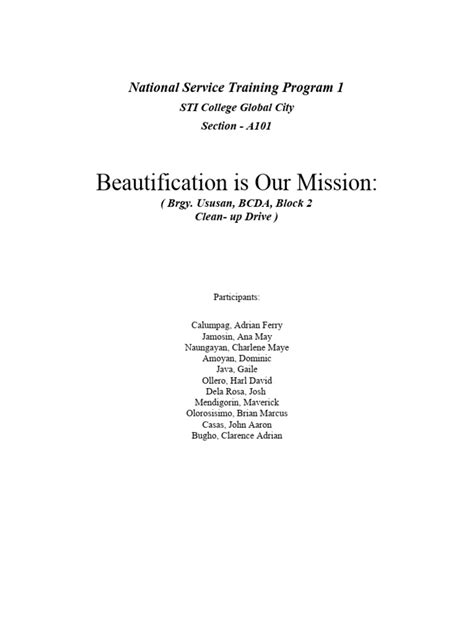 Image result for National Service Training Program 2