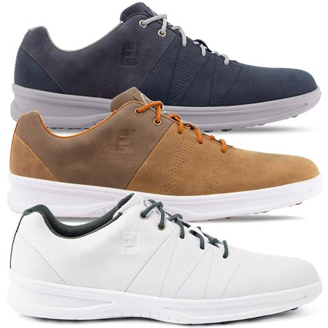 FootJoy Contour Casual Spikeless Leather Upper Waterproof Golf Shoes ...