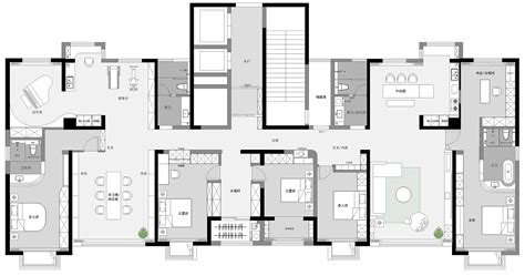 东南亚6居室大平层住宅装修施工图设计-住宅装修-筑龙室内设计论坛
