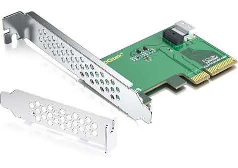 H!Fiber.com PCIe X4 to SFF-8654 4i Adapter for U.2 NVMe SSD, PCIe 4.0 ...