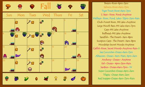 Stardew Valley Calendar - All The Most Important Events - GamesCrack.org