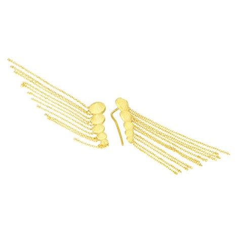 Buy Ahilya Jewels .925 Sterling Silver Chakra Ear-Cuffs Drop Earrings ...