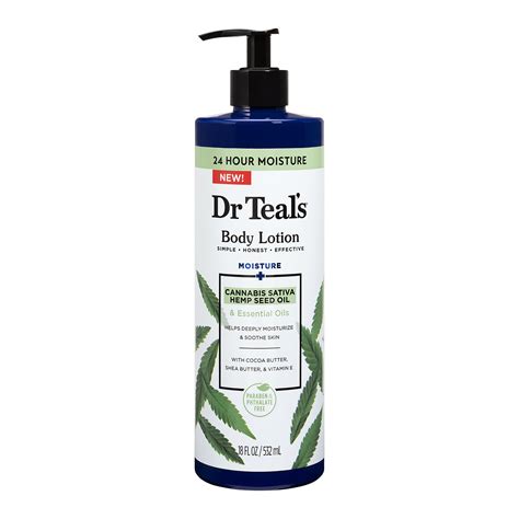 Dr Teal's Body Lotion with Cannabis Sativa Hemp Seed Oil & Essential ...