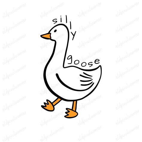 Silly Goose SVG Silly Goose PNG Silly Goose Decal Silly - Etsy Australia