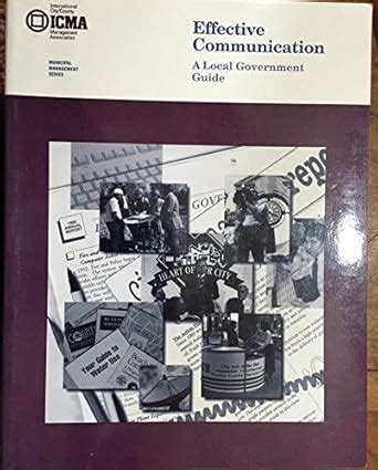 Buy Effective Communication : a Local Government Guide (Municipal ...