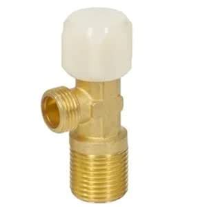 DEEGAAMART 1/2" x 3/8" Angle Stop Cock Valve, 1/2" FIP Inlet male, 3/8 ...