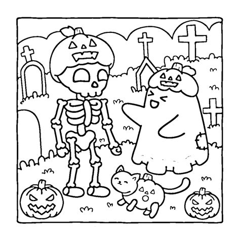 Spooky Coloring Book Pages