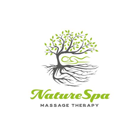 Nature Spa massage therapy logo. tree and roots spa logo design template 14800567 Vector Art at ...