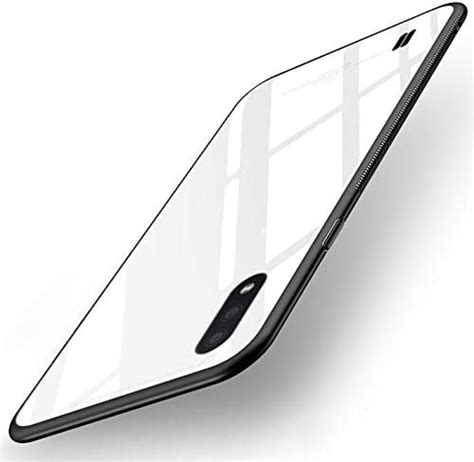 REALCASE Tempered Glass Back Case for Samsung Galaxy M01 (G-White ...