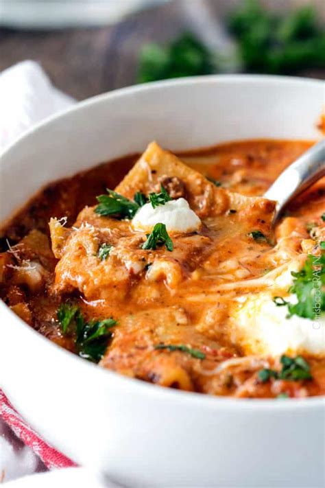 BEST EVER One Pot Lasagna Soup   (with VIDEO!)   Carlsbad  