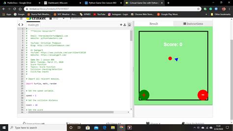 Game Development Using Python 的图像结果