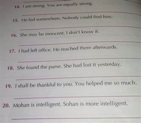 combine the following sentences to make complex sentence. - Brainly.in